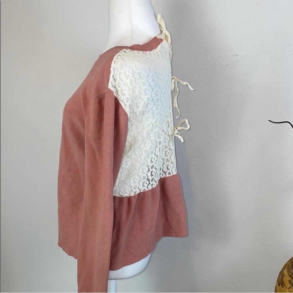 RED Valentino pink French lace Women's Sweater - Picture 2 of 4